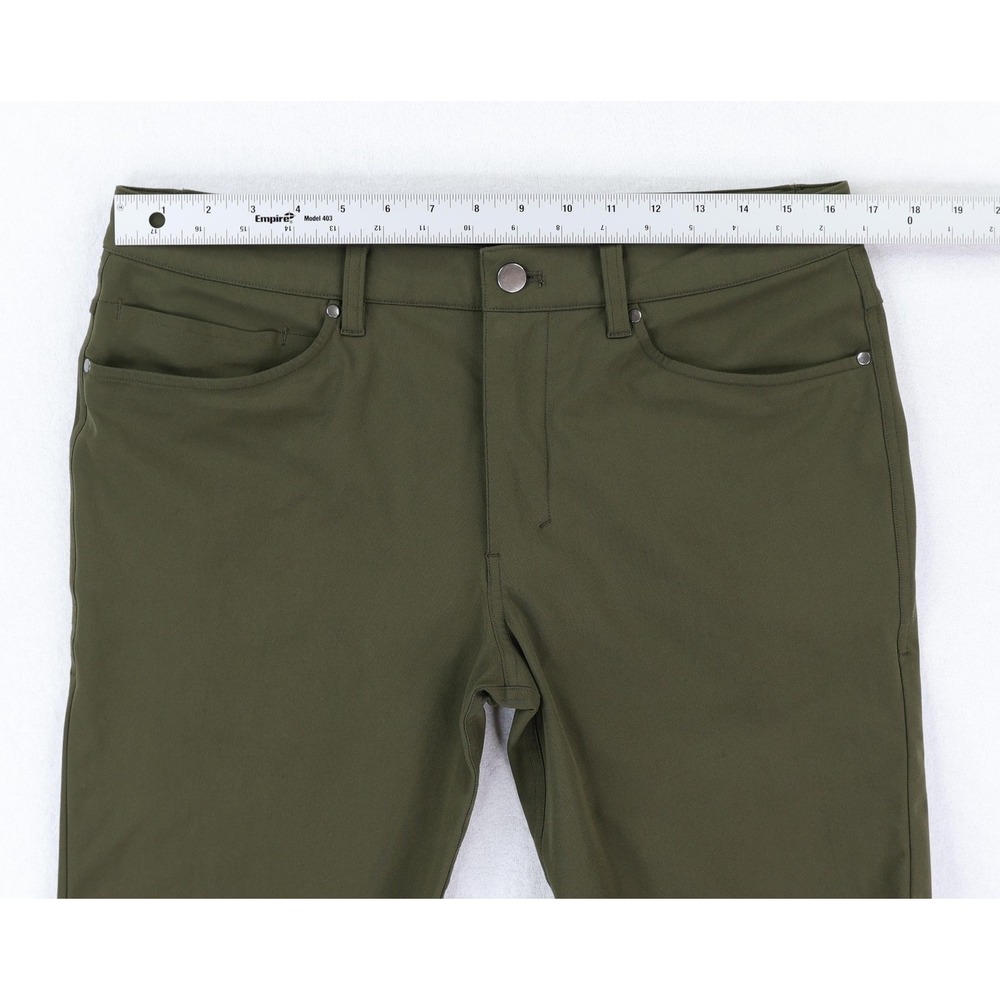 Lululemon ABC Pant Slim *Warpstreme Men's 32x30 Green Comfort Stretch M5704S - Picture 7 of 11